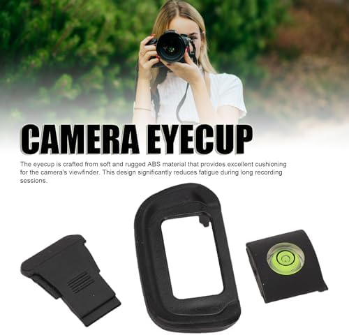 VBESTLIFE Camera Eyecup for R10, 3 in 1 Camera Viewfinder Eyecup Bubble Level Hot Shoe Cap for R, Fit for R10 Mirrorless - Image 2
