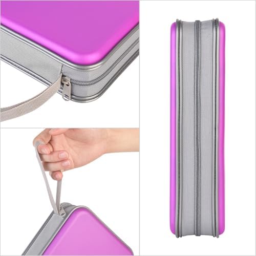 alavisxf xx CD Case, 96 Capacity Hard Plastic Organizer Wallet for Car - Image 2