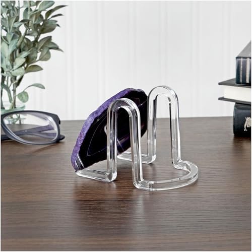 Plymor Clear Acrylic Ribbon-Style Display Easel, 2.875" H x 2.5" W x 3.5" D (3 Pack) - Image 3