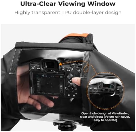 K&F CONCEPT Camera Rain Cover, Waterproof Camera Cover for Nikon Canon Sony - Image 3