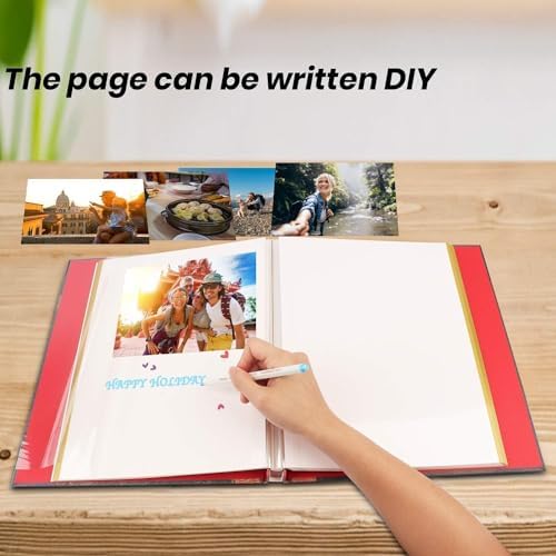 Large Adventure Book Photo Album Magnetic 13"x11.5"DIY,Handmade for Anniversary,Family Memories Accommodates 3x5 to 8x10Photos Inspired by 'Up',Perfect for Couples,Friend,Travel Memories(Movie Style) - Image 6