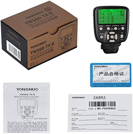 YONGNUO Upgraded YN560-TX II LCD Flash Trigger Remote Controller, for Canon and YN560IV/III YN660 with Wake-up Function for Canon Cameras - Image 3