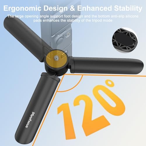 Minifocus Camera Tripod, Mini Camera Tripod Portable Handheld Tripod Desk Stand with 1/4" Screw for DJI Osmo Mobile 8/7P/7/6/SE Smartphone Gimbal OSMO Pocket Stabilizer Travel Tripod - Image 7