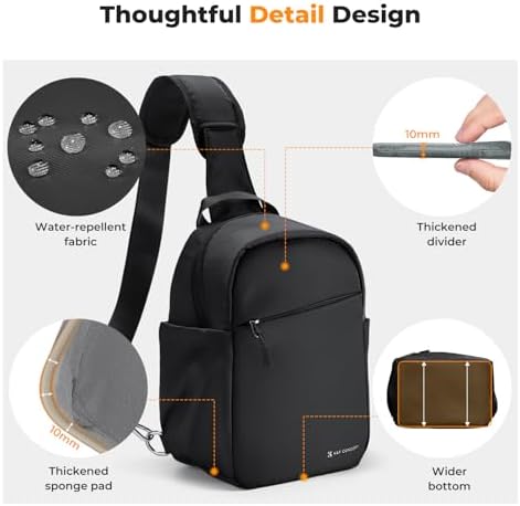 K&F CONCEPT Camera Sling Bag, Compact Photography Bag for DSLR Mirrorless - Image 4