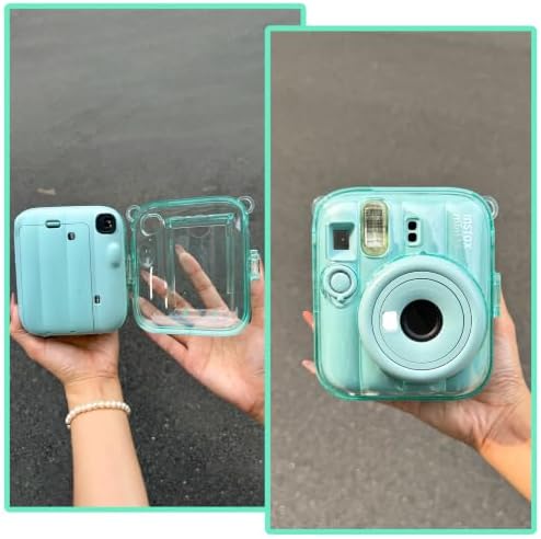 Clear Case for Fujifilm Instax Mini 13 Instant Camera, Clear Green - Image 5