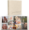 Baby Photo Albums 4x6 Pictures & Custom 2026 Year Linen Baby Scrapbook by PaigeMcRaeHomeDecor