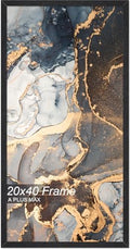 Fxojyvo 20x40 Picture Frame Black Engineered Wood Wall Hanging by Fxojyvo