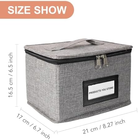 Die Cut Storage Box,Die Cut Storage Organizer,Fully-Padded Inside with Sturdy Construction, Magnetic Sheets for Dies Storage ,Scrapbooking Paper,Picture,Photo(no magnet sheet) - Image 2