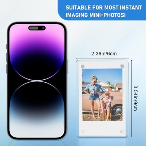 Lzerking 21 Pack Acrylic Magnetic Picture for Refrigerator, Polaroid Frame - Image 2