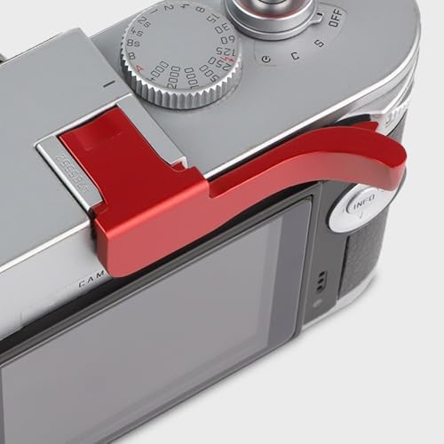 Haoge THB-M24R Metal Hot Shoe Thumb Up Rest Hand Grip for Leica M Typ240 M240, M-P Typ 240 M240P, M Typ262 M262, M-D Typ 262 Camera Red - Image 4