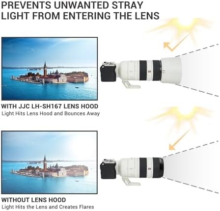 JJC ALC-SH167 Lens Hood Shade for Sony FE 70-200mm F2.8 GM OSS II Lens - Image 3