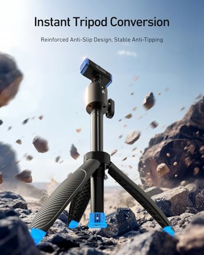 TELESIN 40cm/15.7in Mini Selfie Stick Tripod for Gopro 13 / Mission 1 Pro - Image 5