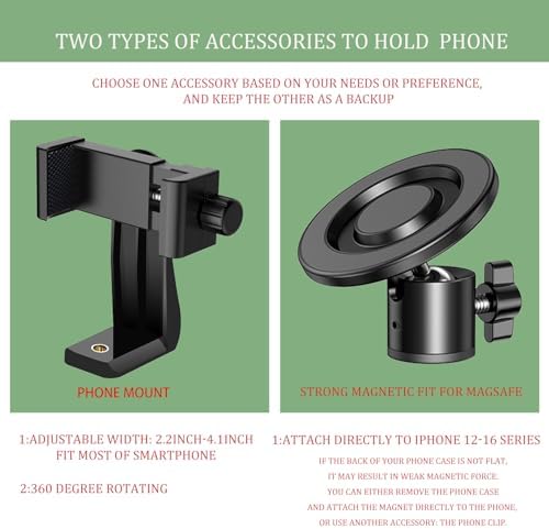 WIGERLON Golf Monopod Stick,Golf Tripod, Golf Recording Stick with Magnetic Phone Holder and a Adjustable Clip Smartphone Holder.irangesports Stick for Golf Swing - Image 4