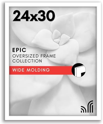 Americanflat 24x30 Poster Frame - Engineered Wood - White by Americanflat