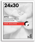 Americanflat 24x30 Poster Frame - Engineered Wood - White by Americanflat