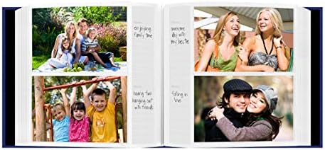 Fabric Frame Cover Photo Album 200 Pockets Hold 4x6 Photos, Cobalt Blue - Image 4