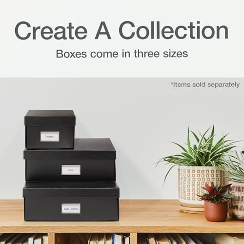 Oxford Keepsake Box, Protective Storage Box, Home and Office Organizer, Photo Storage_Box, Souvenir Organizer, Large, 16" x 12" x 4 1/4" (41787) (Pack of 6) - Image 7
