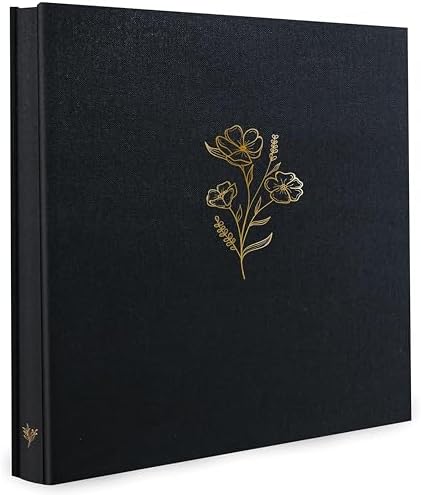 Holoary Photo Album 4x6 500 Photos 5 Pictures Per Page, 500 Pockets 4”x6” Picture Album, Linen Fabric Cover Big Picture Book for Photos, 4x6 Photo Albums for Family Weddings Travel Memories(Black) by Holoary