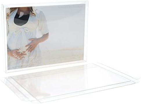 Crystal Clear Box for Holiday Greeting Cards | 25 Count | Size: 5 3/8 x 1/2 x 7 3/8 | PET Soft Fold Design Protects Cards, Letters, Photos | Food Safe Material | FB4A - Image 2