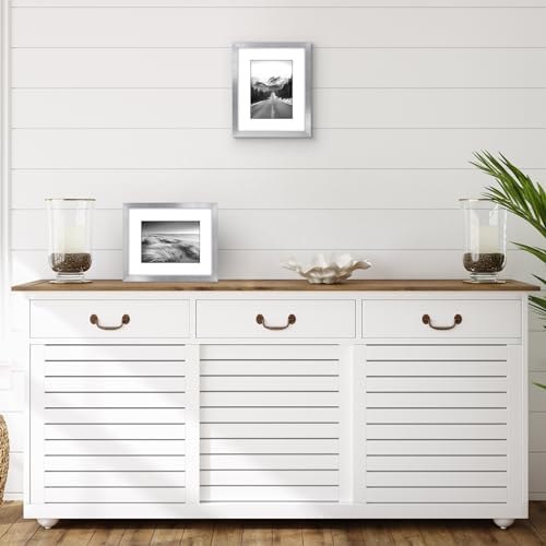 Americanflat 8x10 Picture Frame 2-Pack - Matted to 5x7 - Silver - Image 5