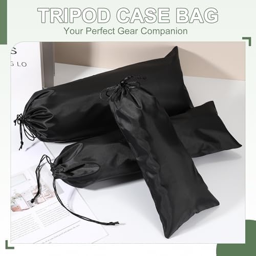 Tripod Case Bag, Nylon Tripod Storage Bag, Long Foldable Monopod Compact Carrying Organizer Pouch- Fitting for (Monopod/Light Stand/Umbrella/Travel) 31 x 6 In & 2 Pack & Black - Image 4