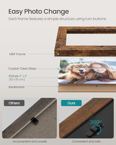 SONGMICS Picture Frames Collage Wall Decor, No Assembly Required - Image 4