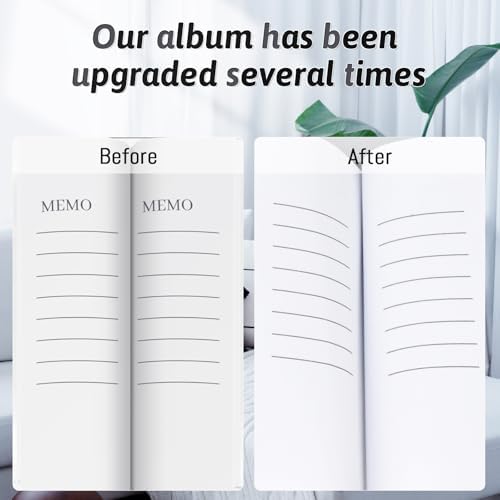 Popotop Photo Album 4x6 300 Photos with Writing Space, Leather Cover Album with Display Picture Window, Photo Book for Wedding Family Baby Gift - Image 7