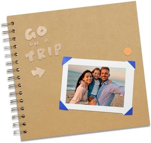 DIY Scrapbook Photo Album,100 Pages,10x10 Inch,Kraft - Image 3