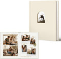 Vienrose Scrapbook Photo Album, 11x8.5 Inch, 26 Pages, Beige by Vienrose