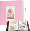 Vienrose Self Adhesive Photo Album 60 Pages for Wedding, Baby Growth, Pink by Vienrose