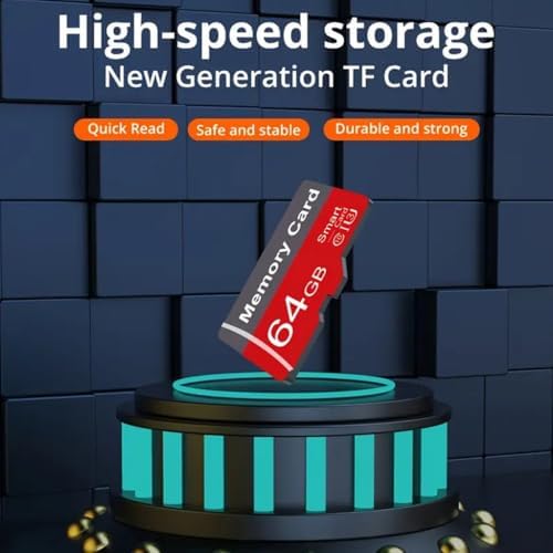 2 Pack Memory Card 64GB with Adapter, High Speed TF Card, UHS-I C10 A1 Memory TF Card for Tablet/Mobile Phone/Camera/Car Audio/Game Console (64, GB) - Image 2