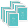 LaVie Home 5x7 Picture Frames (12 Pack, White) Simple Designed Photo Frame with High Definition Glass for Wall Mount & Table Top Display, Set of 12 Classic Collection by LaVieHome