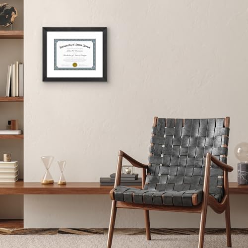 Americanflat 11.5x14 Picture Frame - Matted to 8.5x11 - Black - Image 5