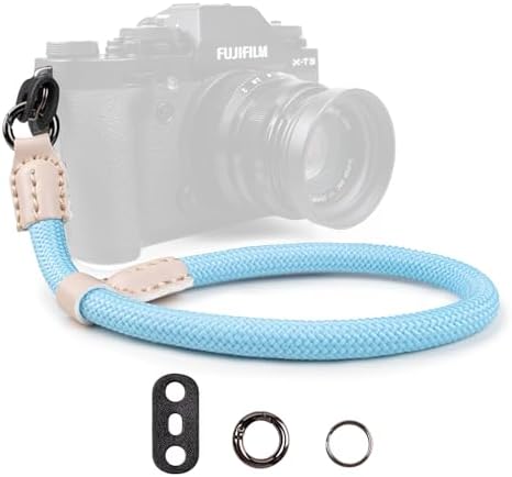 VOVMOEYA Rope Camera Wrist Strap for Sony Fujifilm Nikon Canon DSLR - Hand Strap - Blue by VOVMOEYA