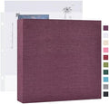 Mublalbum 8x8 Inch 3 Ring DIY Scrapbook Photo Album 40 Pages, Purple by Mublalbum