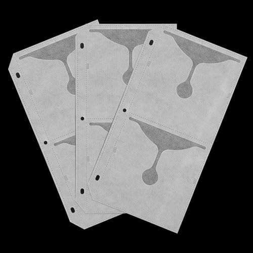 LIOVODE CD Binder Pages, Refill Sheets for 3 Ring Binders Hold 48 DVDs - Image 2