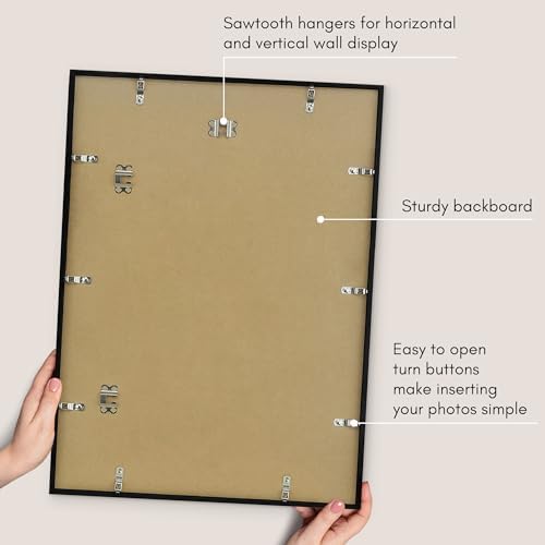 Americanflat 17x24 Poster Frame - Slim Molding - Black - Image 5