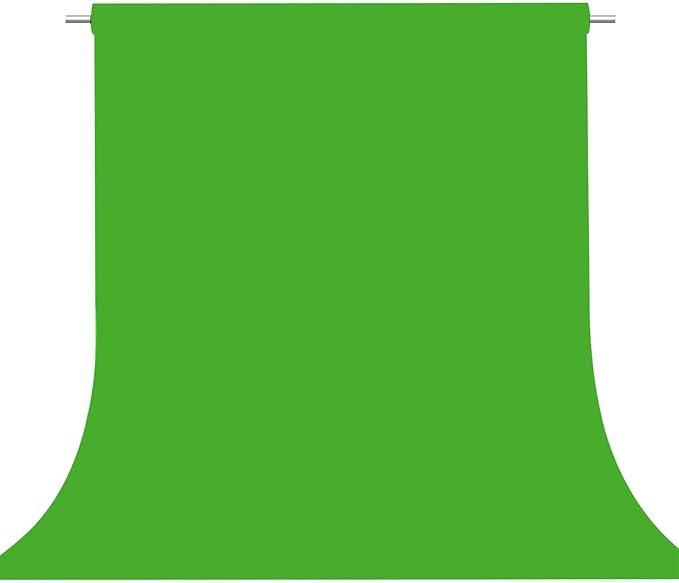 Green Screen Backdrop for Photoshoot, Fabric 6x9ft | Versatile Studio Photo Backgrounds, Non Reflective, Easy to Use, for Portraits, Product, Party, Video Creation by TERSUM