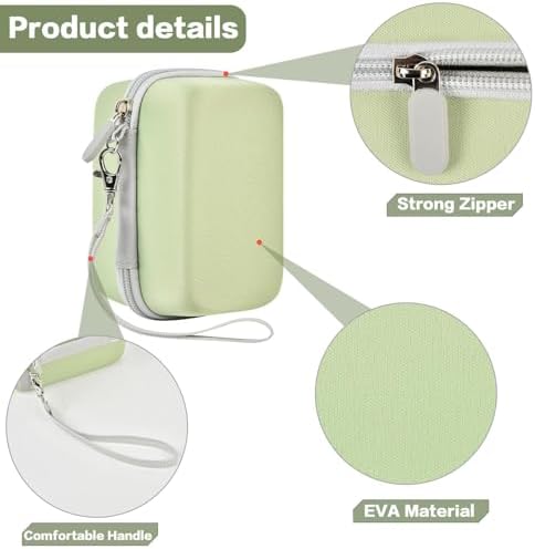 Digital Camera Case Compatible with KODAK EKTAR H35 H35N Half Frame Film Camera, Storage Holder Organizer for Kodak Ultra F9 M35 M38 Paper Shoot kamera, 35mm Film Rolls (Box Only) - Green - Image 4