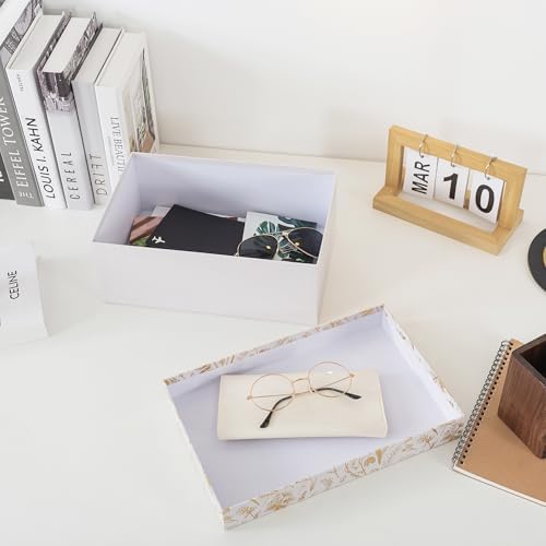 Soul & Lane - Photo Memory Storage Box, 11.7x7.7x4.5 In, Golden Bloom - Image 6