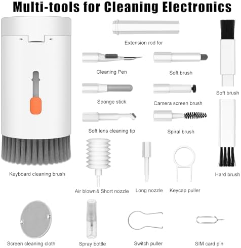 VICHYIE 20 in 1 Multifunctional Cleaner Kit for Electronic Devices (White) - Image 7