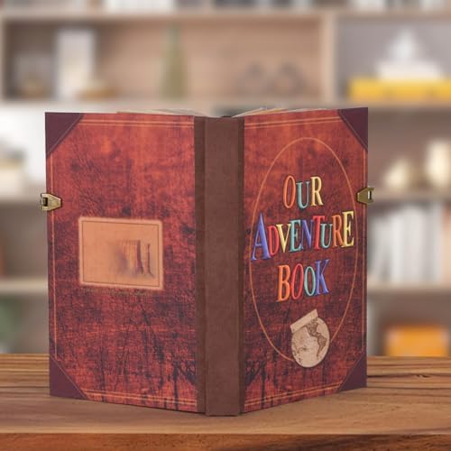 Our Adventure Book Travel Journal & Scrapbook - 164 Page 8.2 * 5.9 inch Scrapbook, Vintage 3D Embossed Photo Album & Travel Diary | Anniversary Wedding Valentine Gift Set for Couples - Image 6