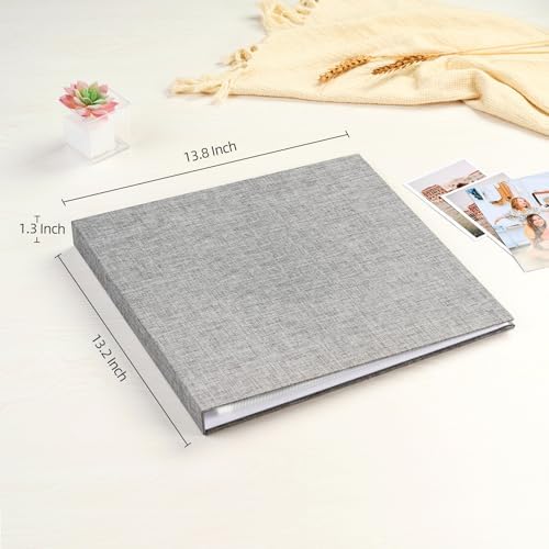 Mublalbum 12x12 Inch 3 Ring DIY Scrapbook Photo Album 40 Pages, Grey - Image 2