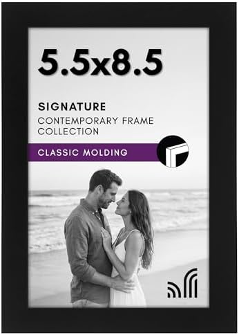 Americanflat 5.5x8.5 Picture Frame - Engineered Wood - Black by Americanflat