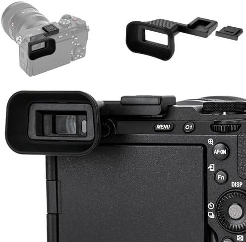 Extended A7CII A7CR Eyecup with Cold Shoe Mount & Hot Shoe Cap(Not for A7C) by Kiorafoto