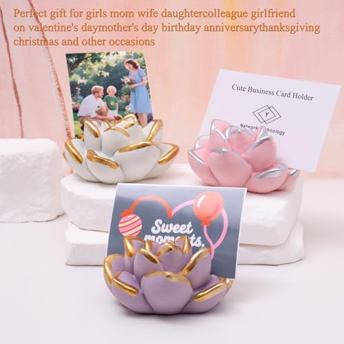 Succulent Business Card Holders Display Stand Desk Organizer - Image 2