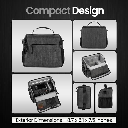 Tamrac Tradewind 5.1 Camera Bag for Photographers, Camera Case for Photography Accessories, Compact Camera Shoulder Bag for DSLR and Mirrorless Cameras, Crossbody Camera Bag for Women Men – Dark Grey - Image 7