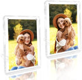 WeRock 2 Pack 8x10 Acrylic Picture Frames, Clear Picture Frames with Stand Magnetic Frame Acrylic Lucite Frameless Transparent Gift for Home Office Display Decor for Photos Certificates by Unknown