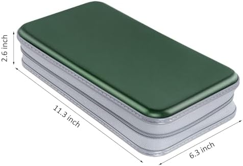 Siveit CD DVD Cases 96 Capacity Disc Storage Binder for Car(Dark Green) - Image 6