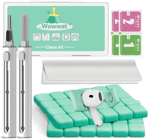 for AirPods Cleaning Kit with Cleaner Pen&Cleaning Putt-Green by Wowwat